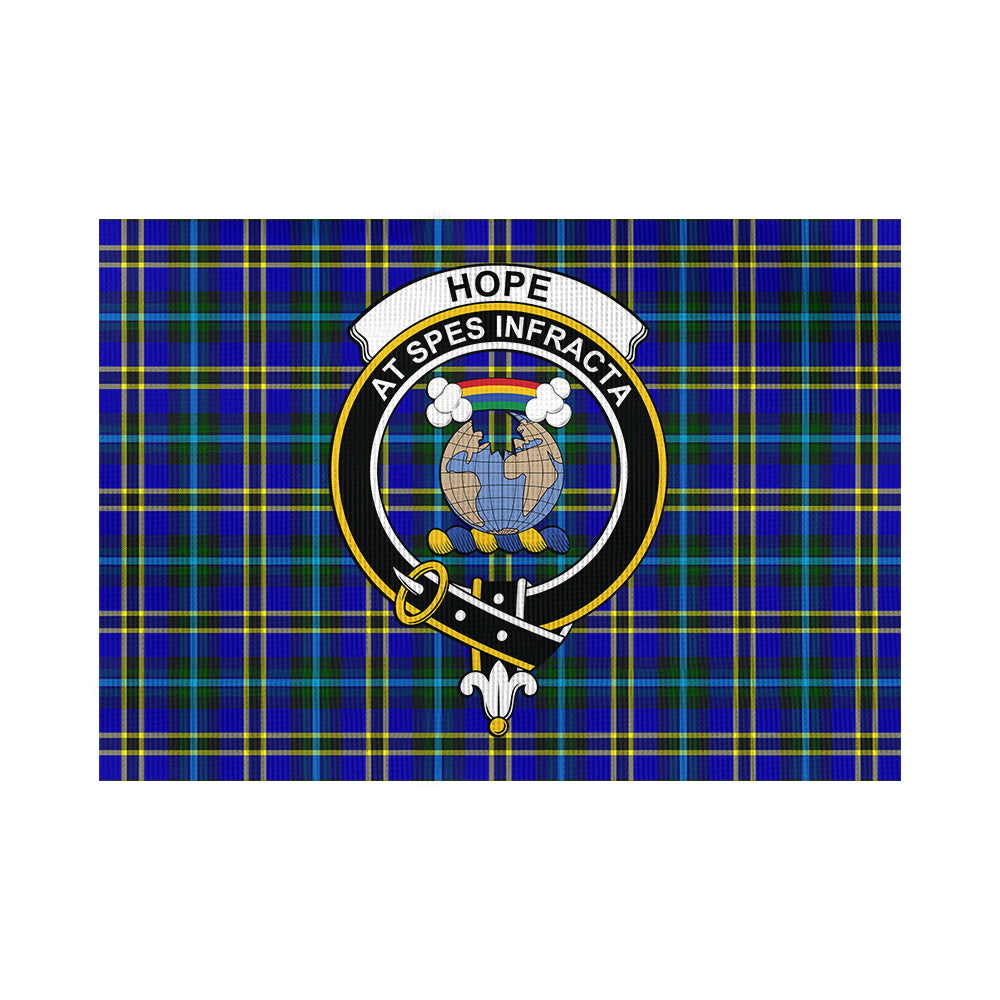 Hope Tartan Flag with Family Crest - Tartan Vibes Clothing