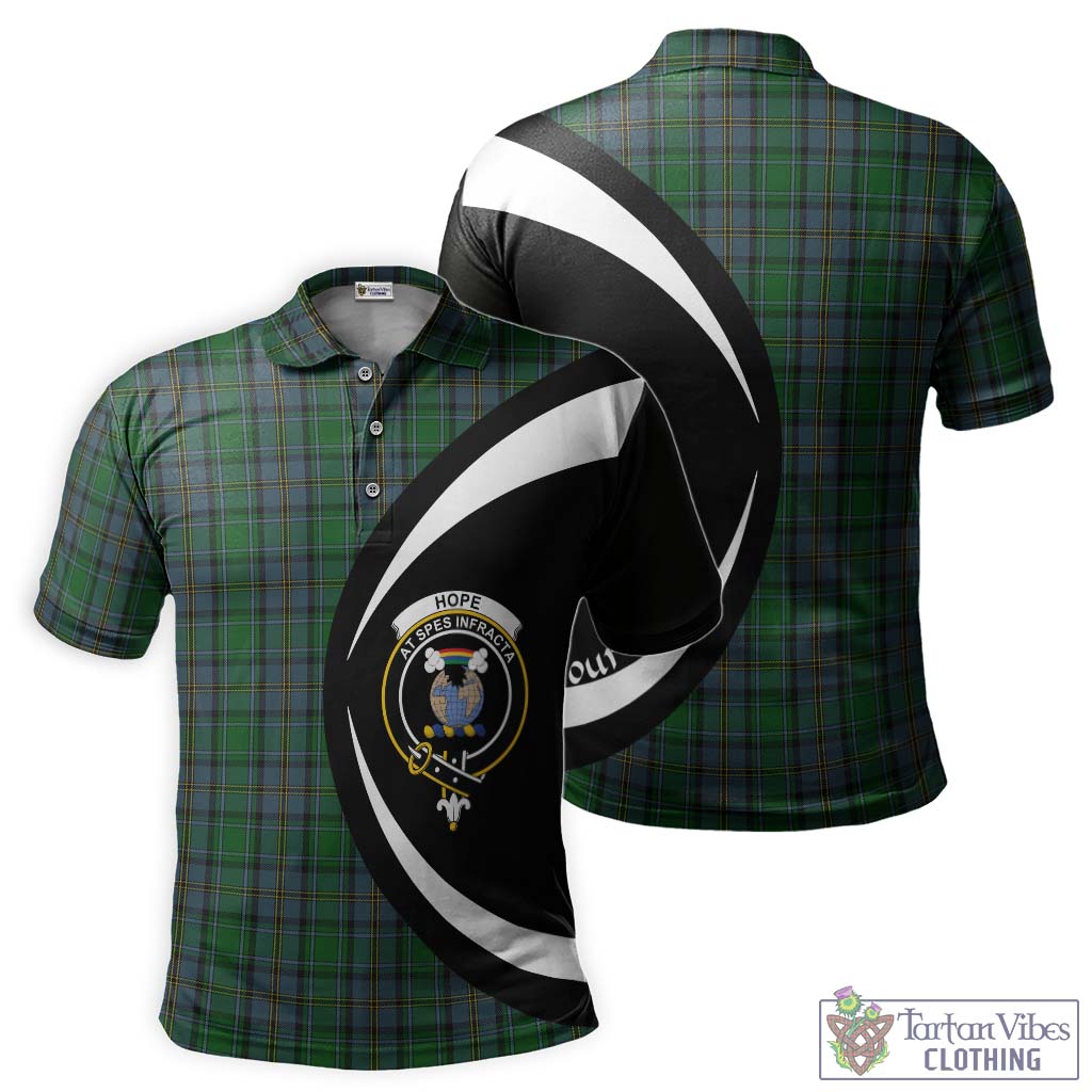 Hope Vere Tartan Men's Polo Shirt with Family Crest Circle Style Kid - Tartan Vibes Clothing