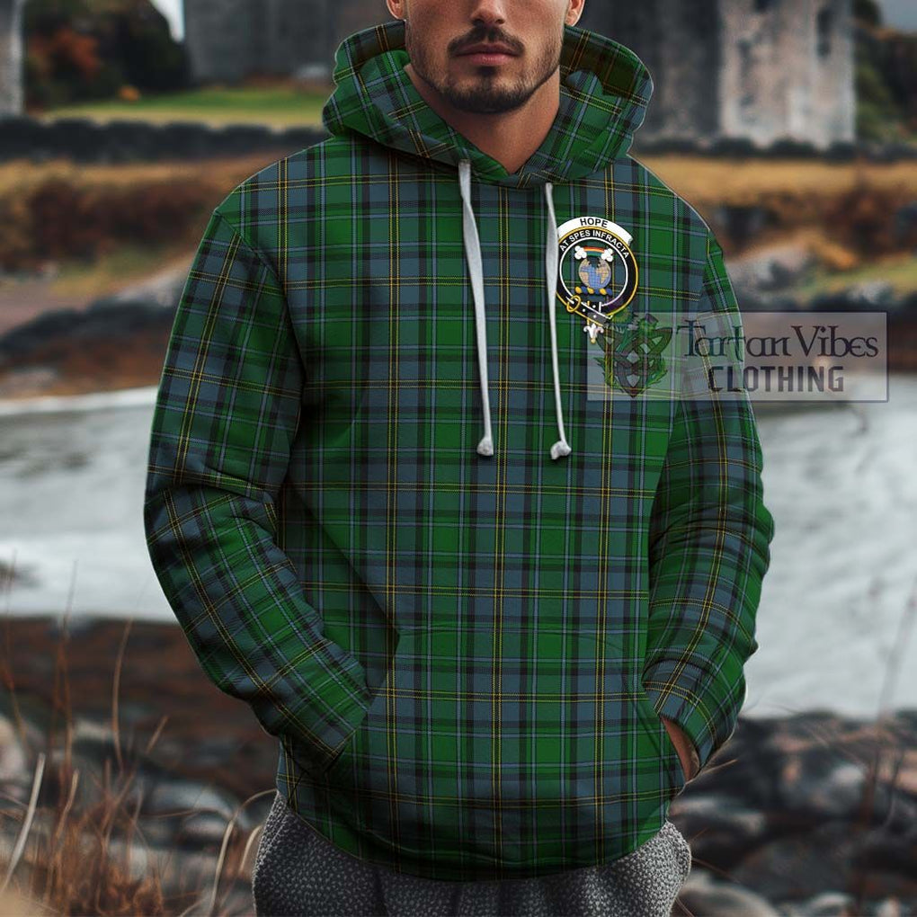 Hope Vere Tartan Cotton Hoodie with Family Crest Pullover Hoodie XS - Tartan Vibes Clothing