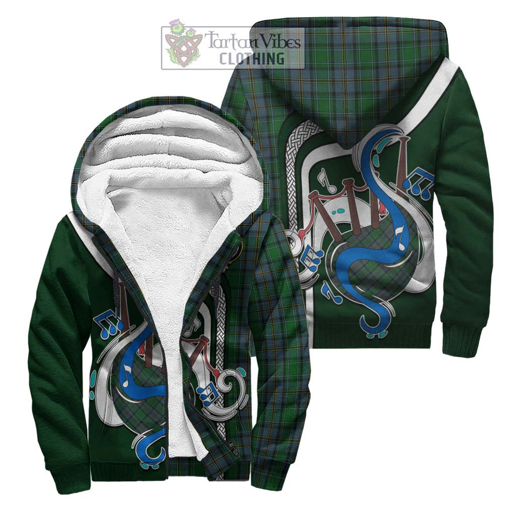 Hope Vere Tartan Sherpa Hoodie with Epic Bagpipe Style Unisex S - Tartanvibesclothing Shop