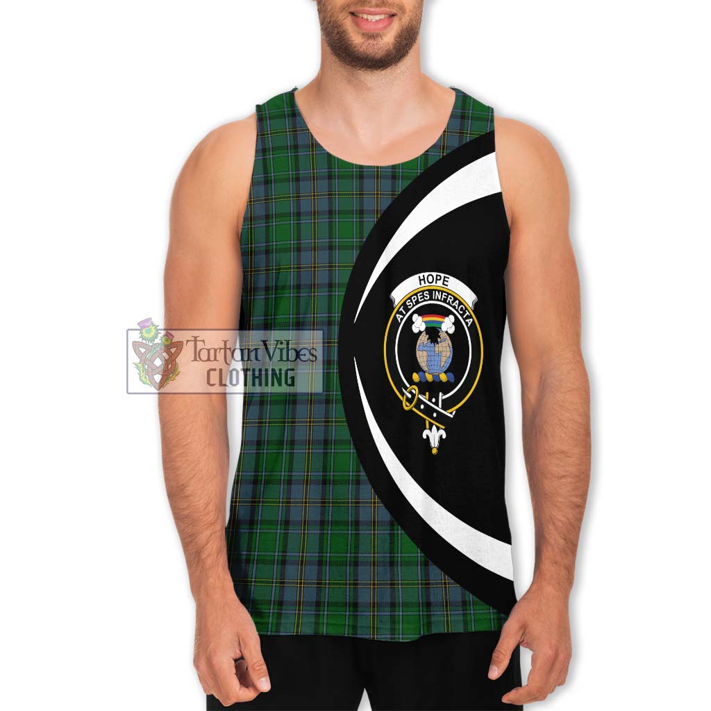 Hope Vere Tartan Men's Tank Top with Family Crest Circle Style Men - Tartan Vibes Clothing