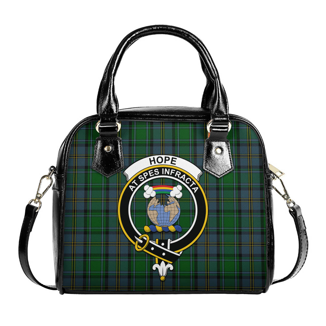 Hope Vere Tartan Shoulder Handbags with Family Crest One Size 6*25*22 cm - Tartanvibesclothing