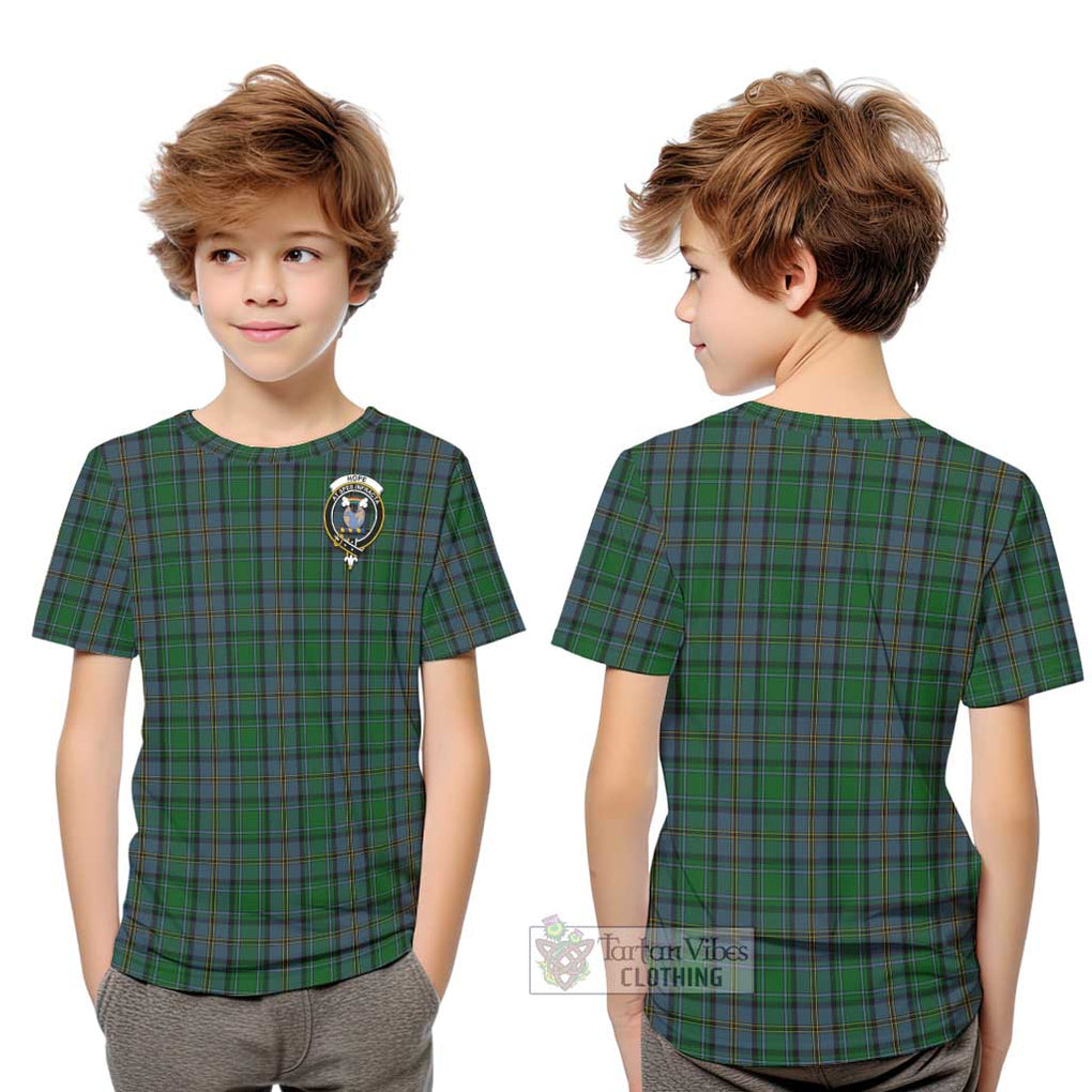 Hope Vere Tartan Kid T-Shirt with Family Crest Youth XL Size14 - Tartanvibesclothing Shop