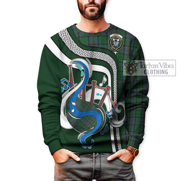 Hope Vere Tartan Sweatshirt with Epic Bagpipe Style