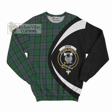 Hope Vere Tartan Sweatshirt with Family Crest Circle Style