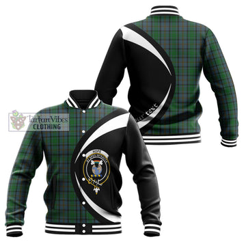 Hope Vere Tartan Baseball Jacket with Family Crest Circle Style