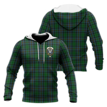 Hope Vere Tartan Knitted Hoodie with Family Crest