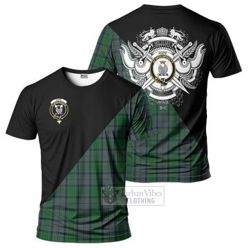 Hope Vere Tartan T-Shirt with Family Crest and Military Logo Style