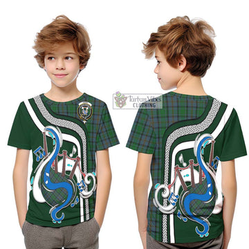 Hope Vere Tartan Kid T-Shirt with Epic Bagpipe Style