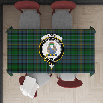 Hope Vere Tartan Tablecloth with Family Crest