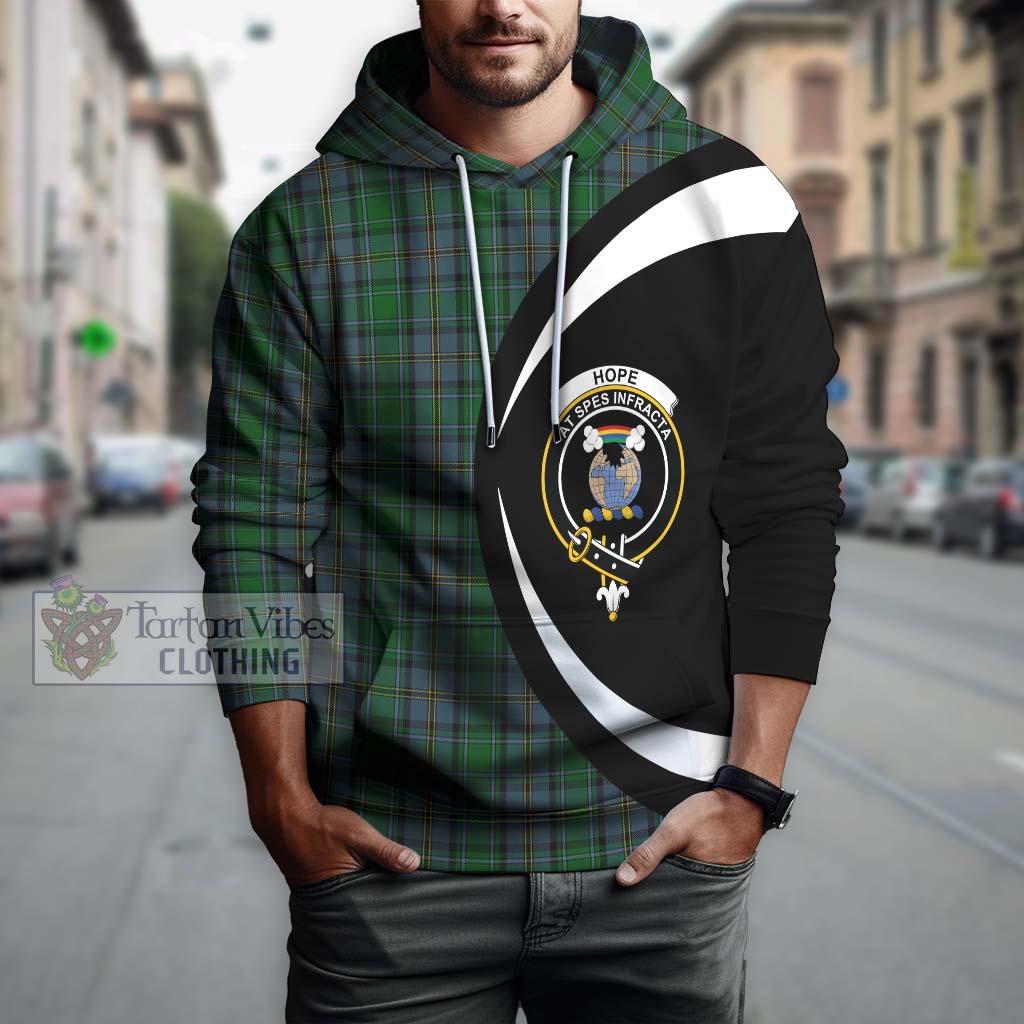 Tartan Vibes Clothing Hope Vere Tartan Hoodie with Family Crest Circle Style