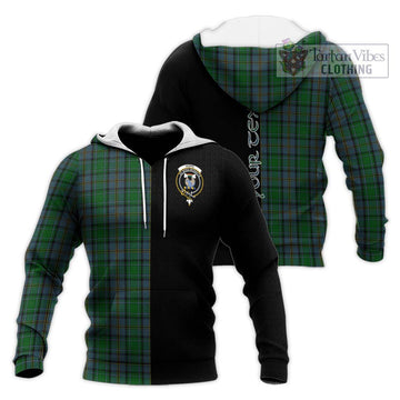 Hope Vere Tartan Knitted Hoodie with Family Crest and Half Of Me Style