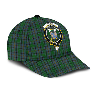 Hope Vere Tartan Classic Cap with Family Crest