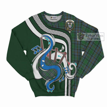 Hope Vere Tartan Sweatshirt with Epic Bagpipe Style