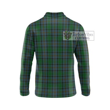 Hope Vere Tartan Long Sleeve Polo Shirt with Family Crest DNA In Me Style