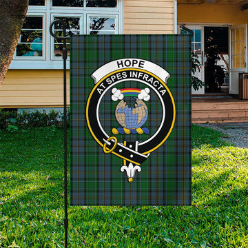 Hope Vere Tartan Flag with Family Crest