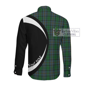 Hope Vere Tartan Long Sleeve Button Up with Family Crest Circle Style