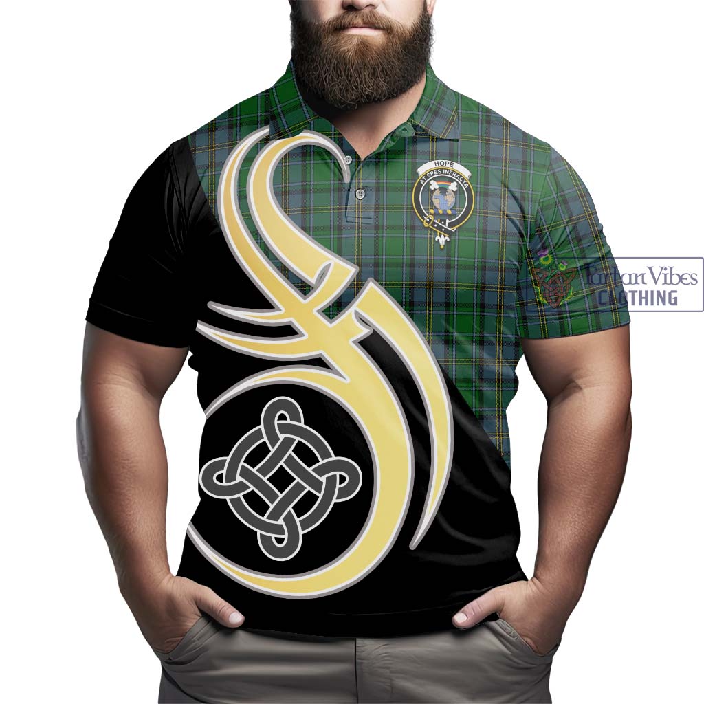 Hope Vere Tartan Polo Shirt with Family Crest and Celtic Symbol Style - Tartan Vibes Clothing