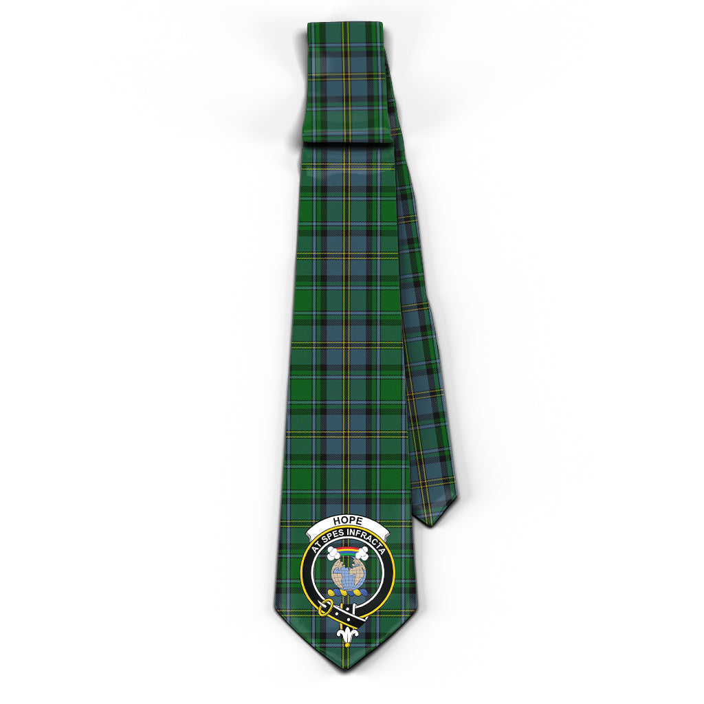 Hope Vere Tartan Classic Necktie with Family Crest - Tartan Vibes Clothing