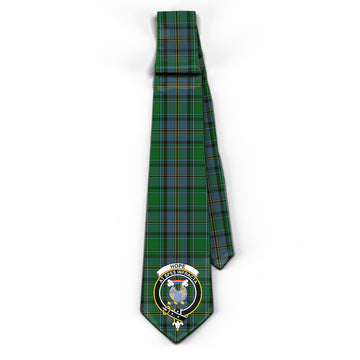 Hope Vere Tartan Classic Necktie with Family Crest