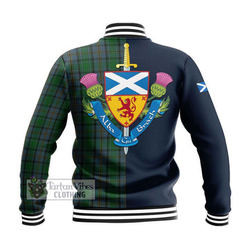 Hope Vere Tartan Baseball Jacket Alba with Scottish Lion Royal Arm Half Style