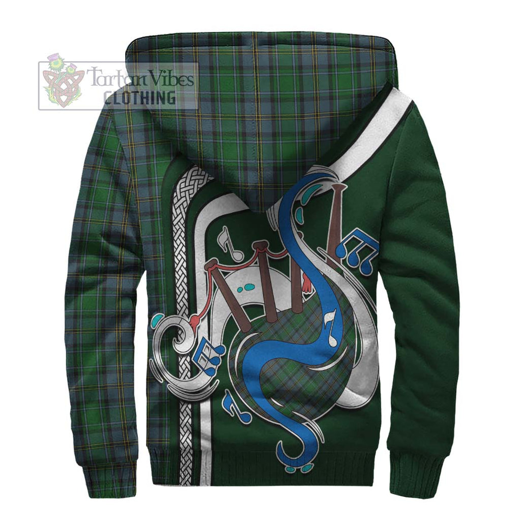 Hope Vere Tartan Sherpa Hoodie with Epic Bagpipe Style - Tartanvibesclothing Shop