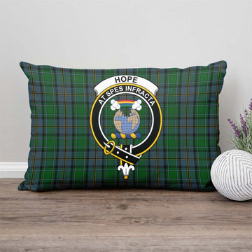 Hope Vere Tartan Pillow Cover with Family Crest