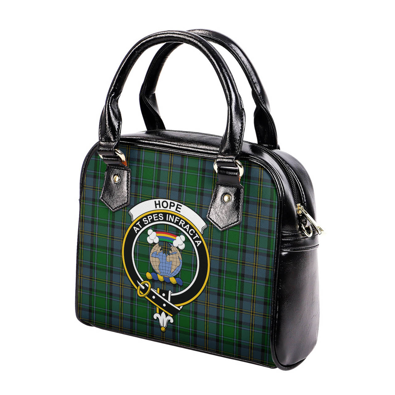 Hope Vere Tartan Shoulder Handbags with Family Crest - Tartanvibesclothing