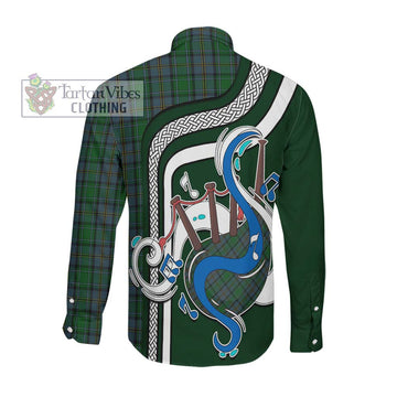 Hope Vere Tartan Long Sleeve Button Shirt with Epic Bagpipe Style