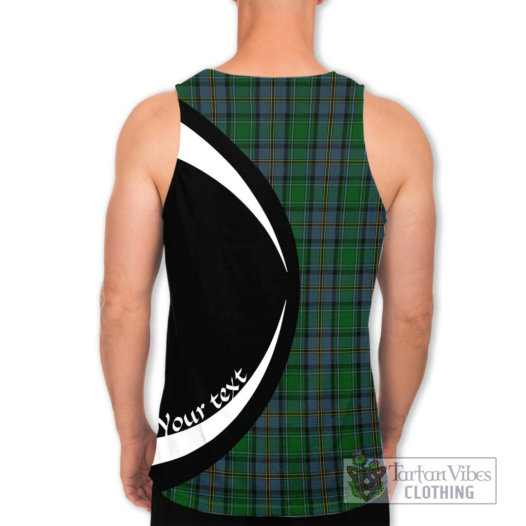 Hope Vere Tartan Men's Tank Top with Family Crest Circle Style - Tartan Vibes Clothing