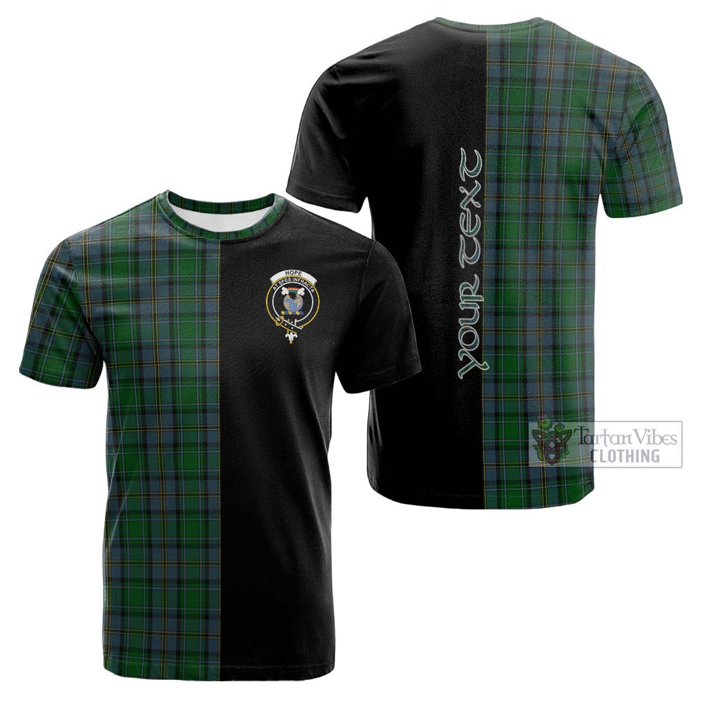 Tartan Vibes Clothing Hope Vere Tartan Cotton T-shirt with Family Crest and Half Of Me Style