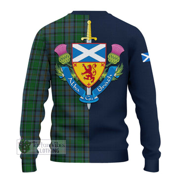 Hope Vere Tartan Ugly Sweater with Scottish Lion Royal Arm Half Style