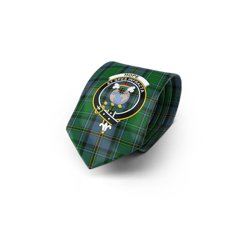 Hope Vere Tartan Classic Necktie with Family Crest - Tartan Vibes Clothing