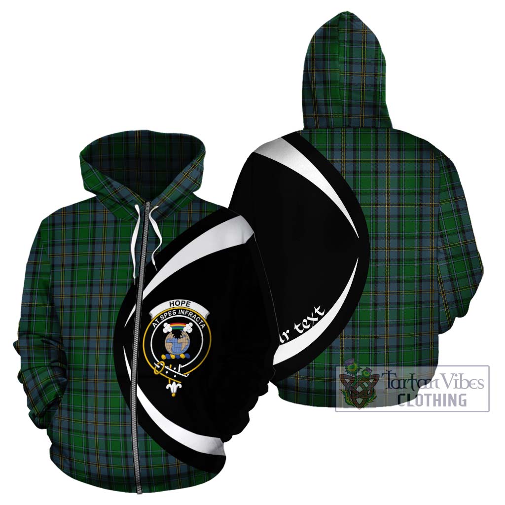 Tartan Vibes Clothing Hope Vere Tartan Hoodie with Family Crest Circle Style