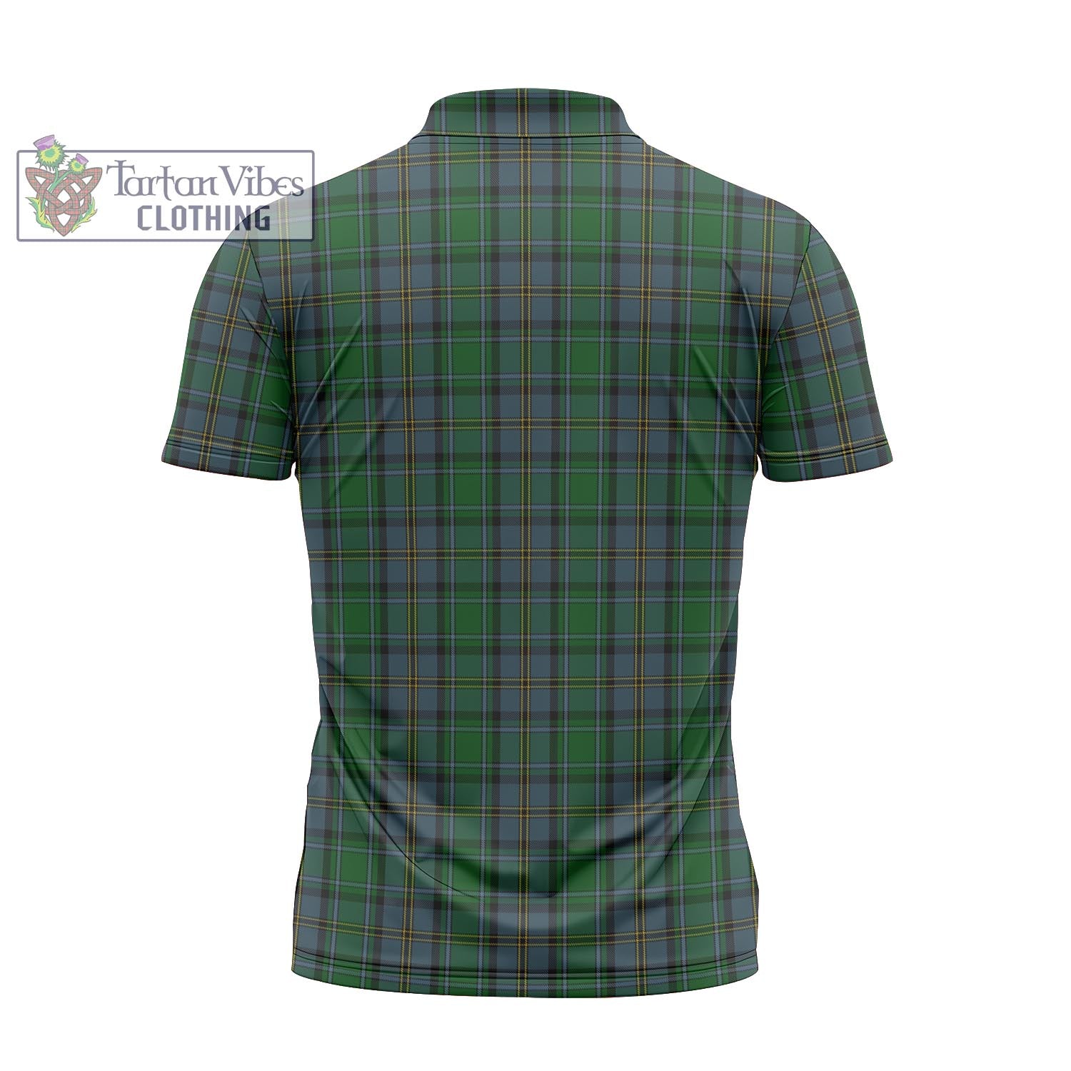 Tartan Vibes Clothing Hope Vere Tartan Zipper Polo Shirt with Family Crest