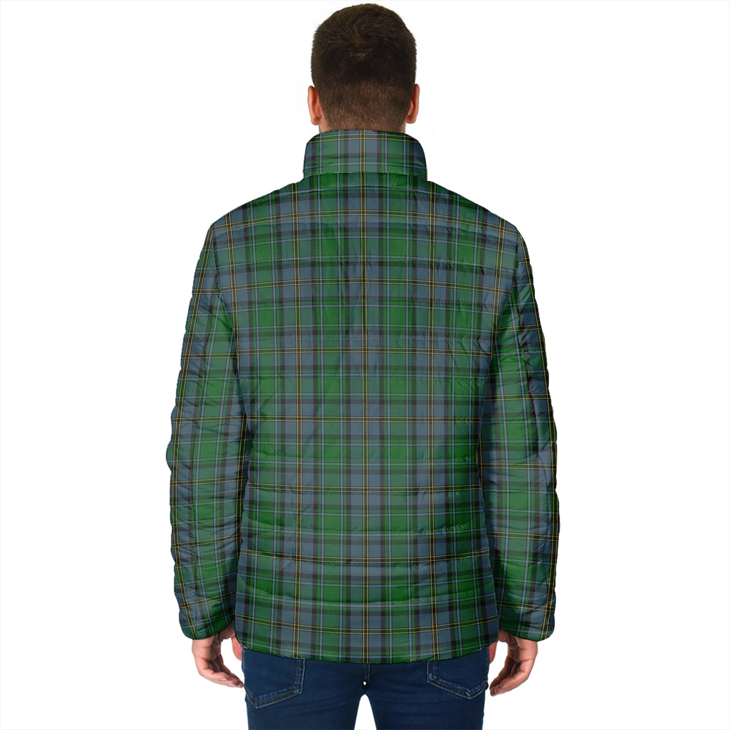 Hope Vere Tartan Padded Jacket with Family Crest - Tartan Vibes Clothing