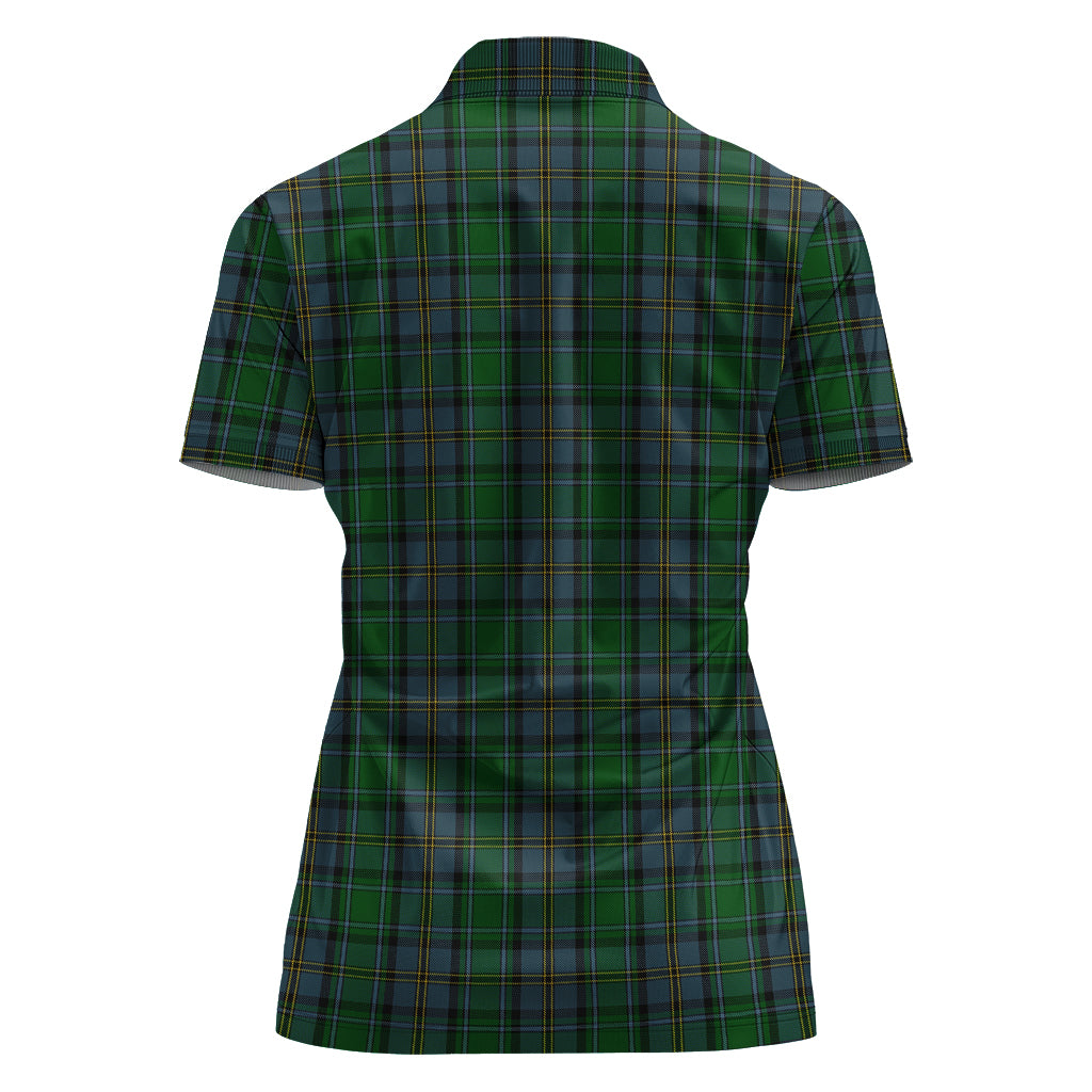 Hope Vere Tartan Polo Shirt with Family Crest For Women - Tartan Vibes Clothing