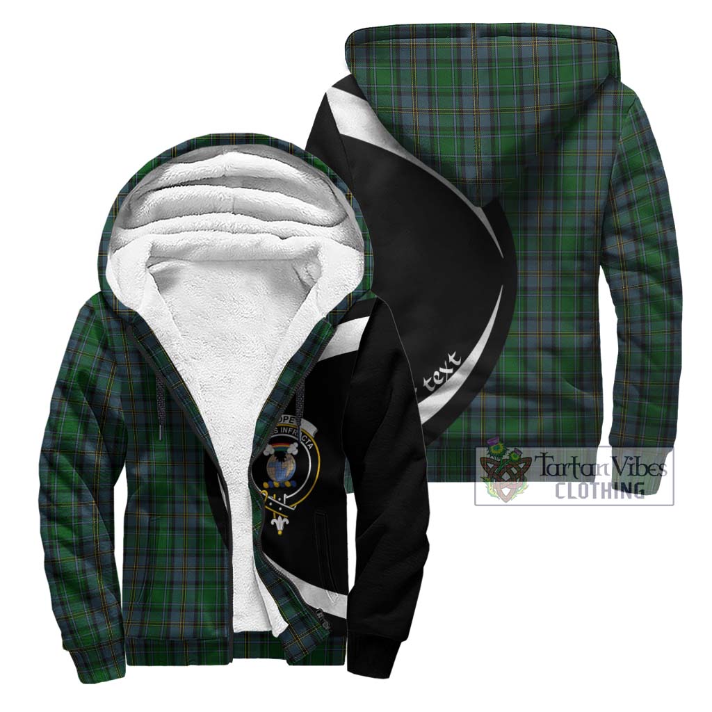 Hope Vere Tartan Sherpa Hoodie with Family Crest Circle Style Unisex - Tartan Vibes Clothing