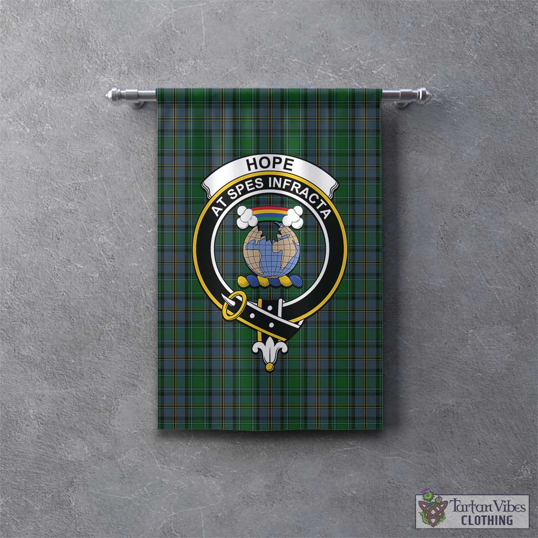 Tartan Vibes Clothing Hope Vere Tartan Gonfalon, Tartan Banner with Family Crest