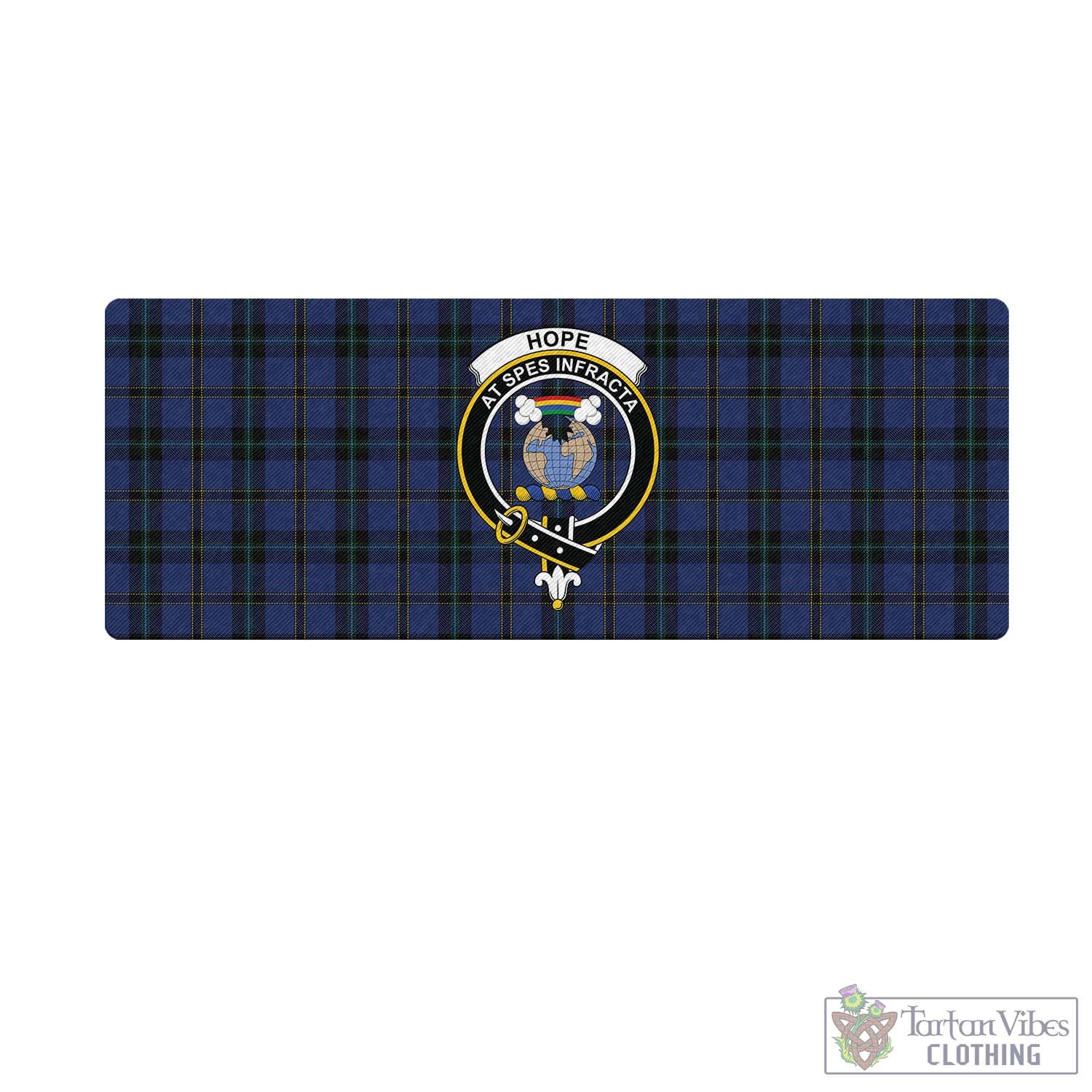 Tartan Vibes Clothing Hope (Vere-Weir) Tartan Mouse Pad with Family Crest