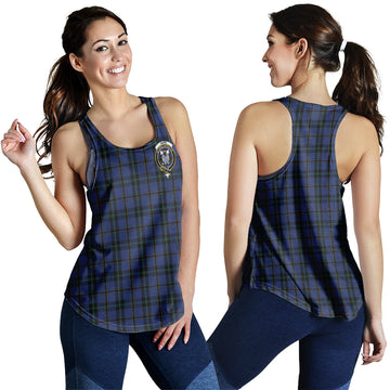 Hope (Vere-Weir) Tartan Women Racerback Tanks with Family Crest