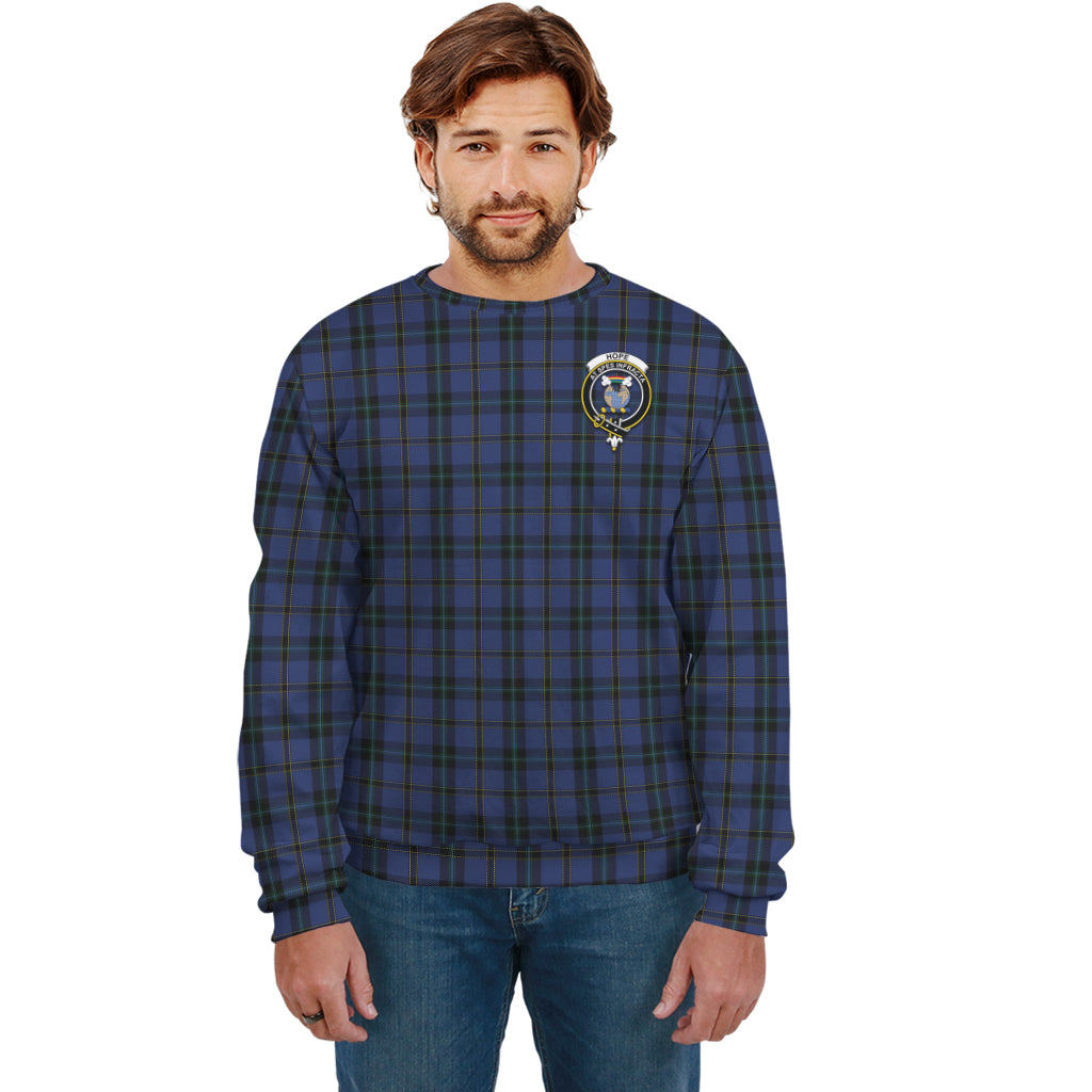 Hope (Vere-Weir) Tartan Sweatshirt with Family Crest Unisex - Tartan Vibes Clothing