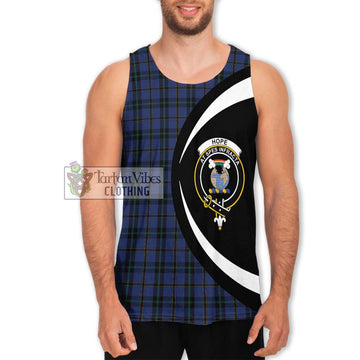 Hope (Vere - Weir) Tartan Men's Tank Top with Family Crest Circle Style