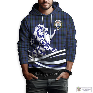 Hope (Vere-Weir) Tartan Hoodie with Alba Gu Brath Regal Lion Emblem