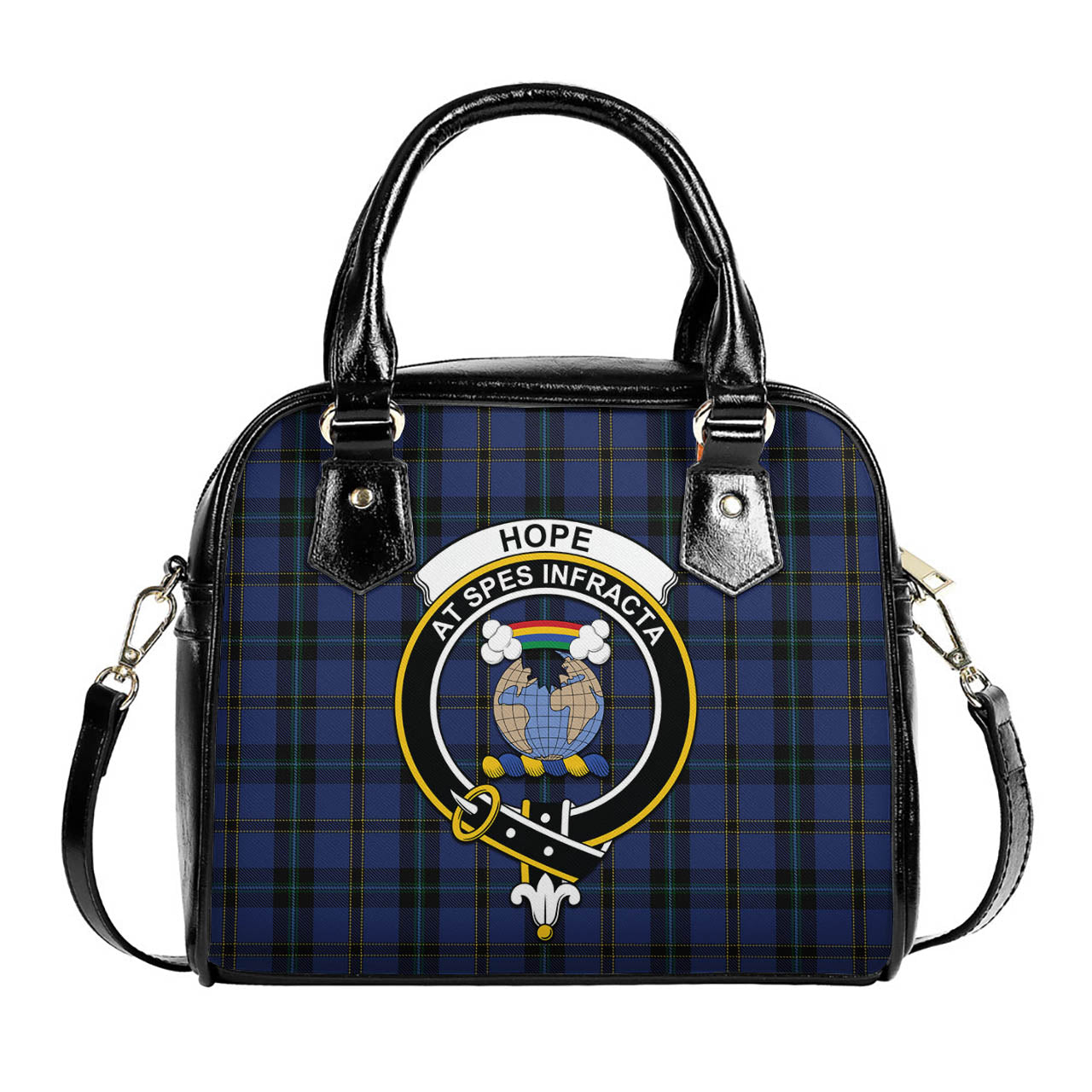 Hope (Vere-Weir) Tartan Shoulder Handbags with Family Crest One Size 6*25*22 cm - Tartanvibesclothing