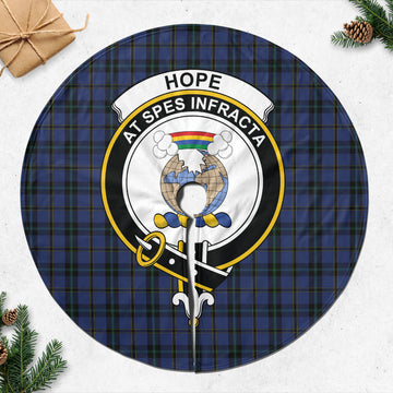 Hope (Vere-Weir) Tartan Christmas Tree Skirt with Family Crest