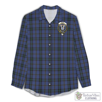 Hope (Vere-Weir) Tartan Womens Casual Shirt with Family Crest