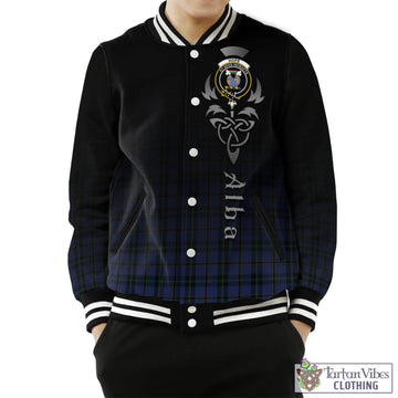 Hope (Vere-Weir) Tartan Baseball Jacket Featuring Alba Gu Brath Family Crest Celtic Inspired