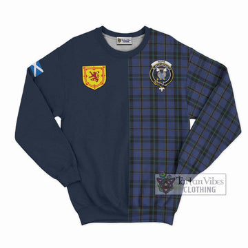 Hope (Vere - Weir) Tartan Sweatshirt Alba with Scottish Lion Royal Arm Half Style