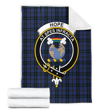 Hope (Vere-Weir) Tartan Blanket with Family Crest